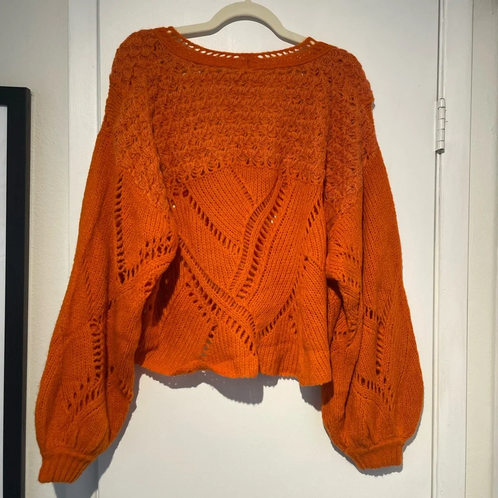 NWT! Free People Snowball Open Stitch Sweater - Picture 6 of 11